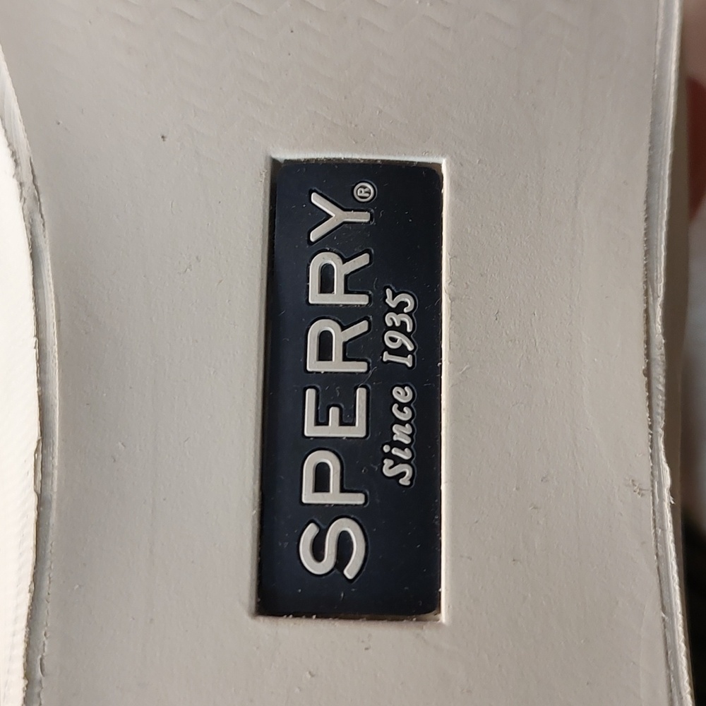 Sperry seaside top-sider 8 M quilted suede leather champagne shoes. NWOT in box. - Picture 6 of 8